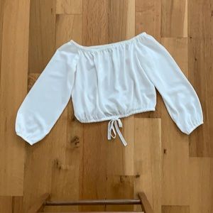 Wilfred off the shoulder peasant blouse